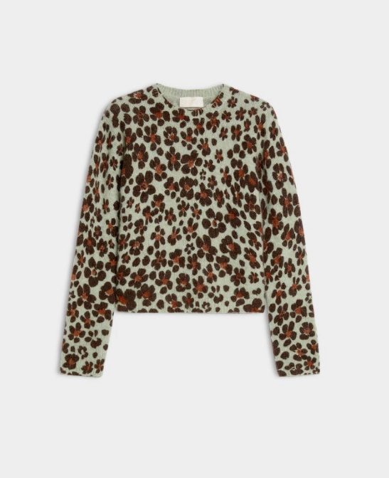 IBLUES BROWN PRINT KNIT IBLPAPILLA 226