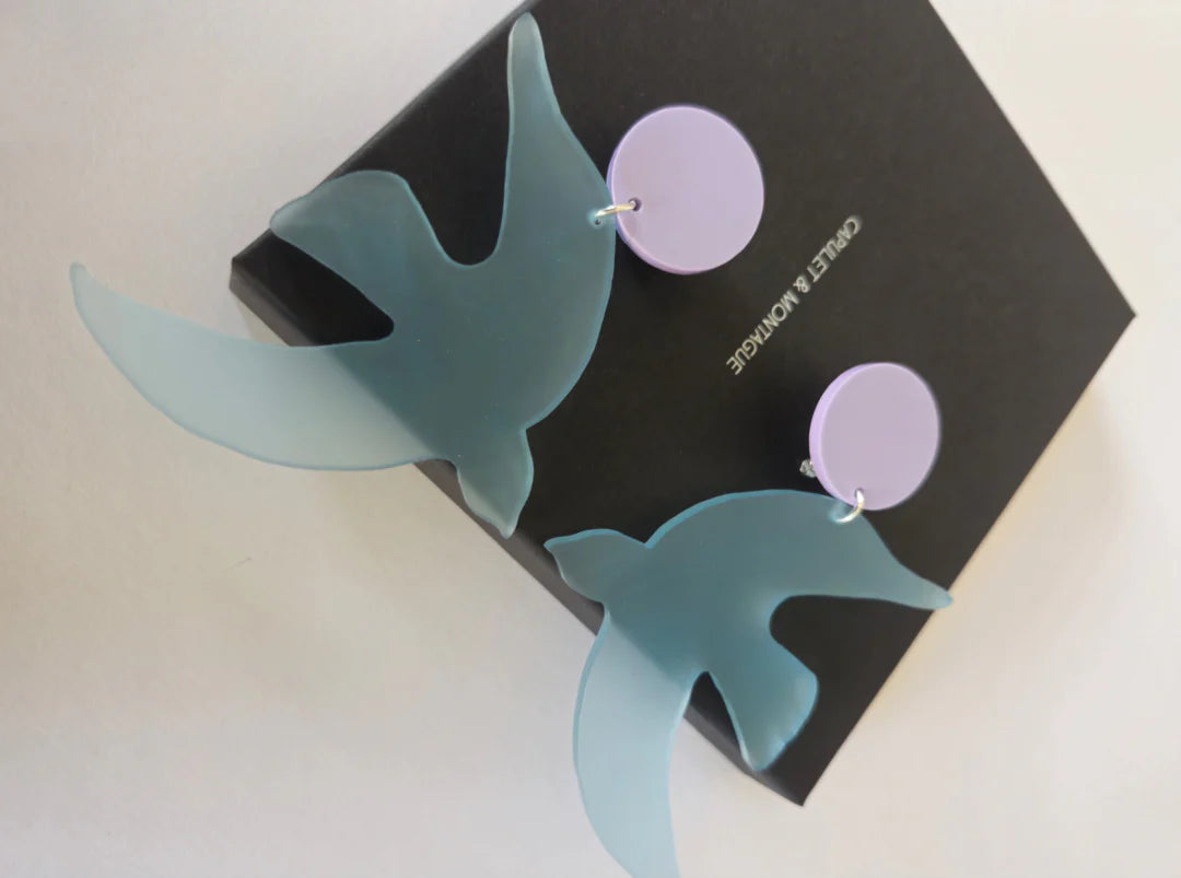 CAPULET & MONTAGUE MARITNE BIRDS BLUE 225