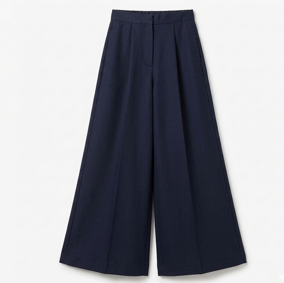 roisin linnane navy caz trousers stocked at macbees ireland 