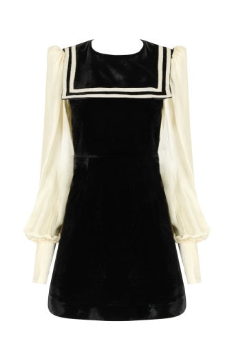 QUEENS OF ARCHIVE FRIDA BLACK DRESS 226