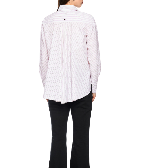 MARCCAIN LILAC STRIPE SHIRT BC5113W22 724 226