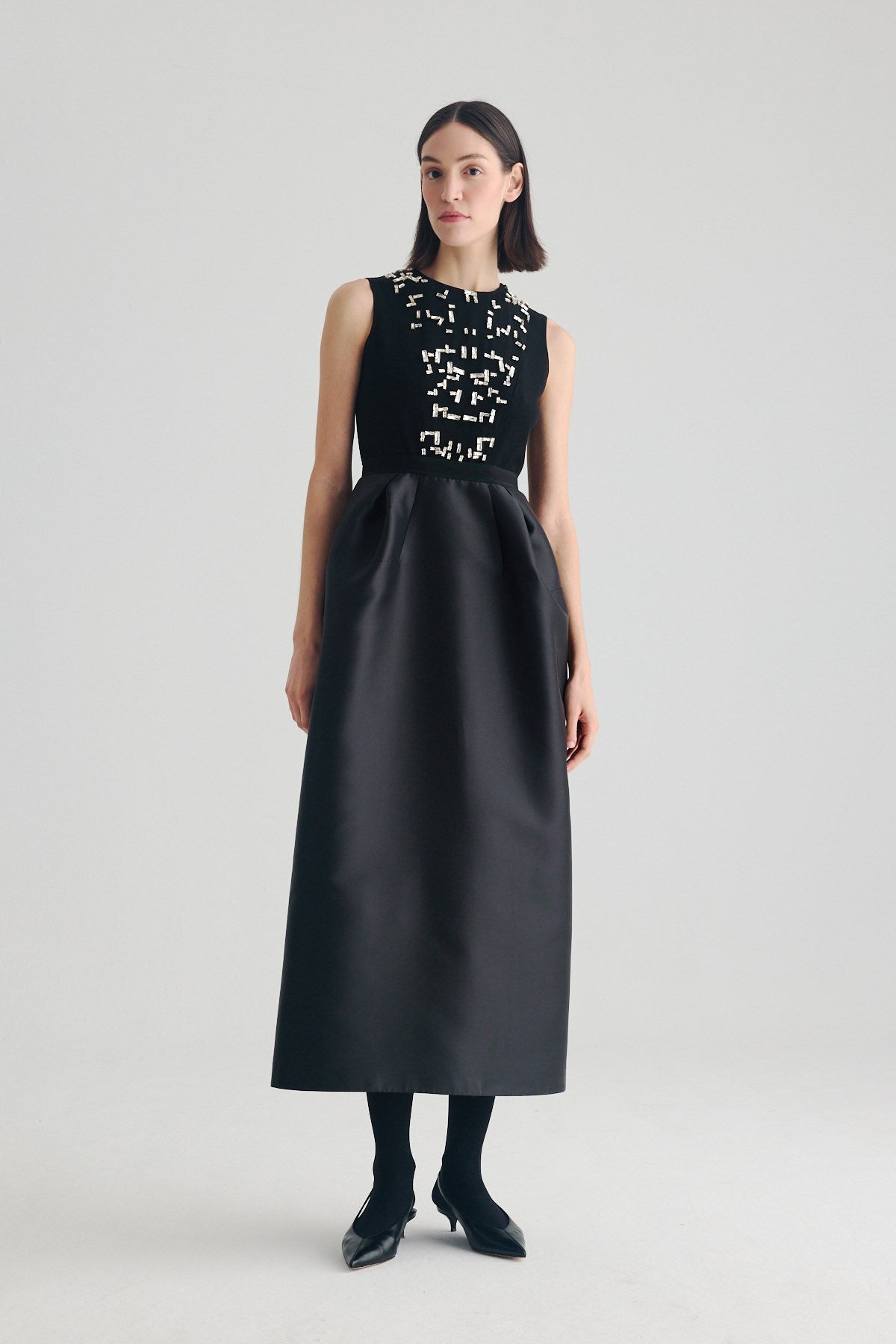 BIRELIN COUTURE BLACK TULIP LONG DRESS 05-005 226