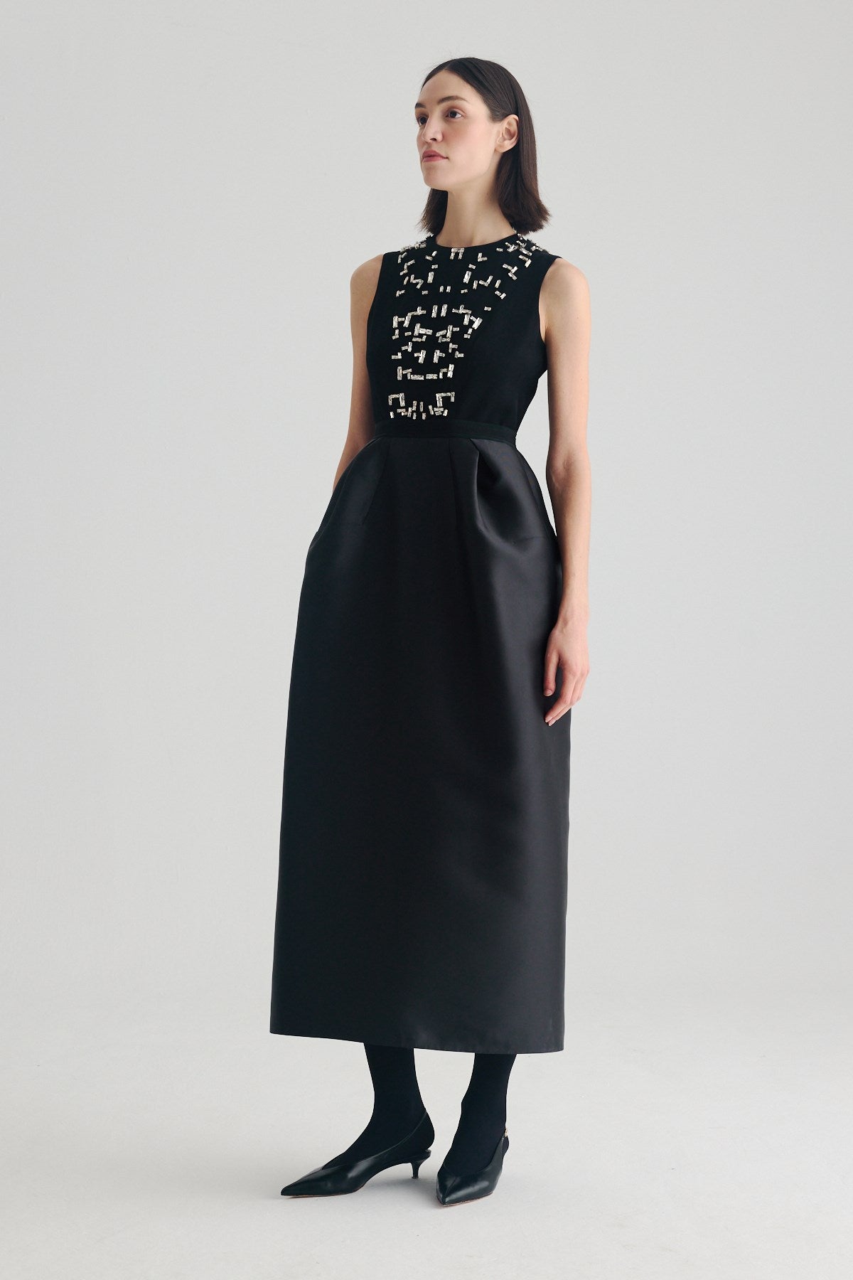 BIRELIN COUTURE BLACK TULIP LONG DRESS 05-005 226