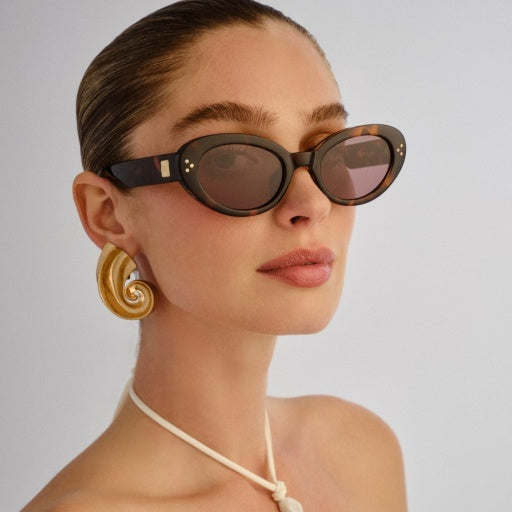 LE SPECS BROWN TOOTSIE SUNGLASSES LWF2652310 226