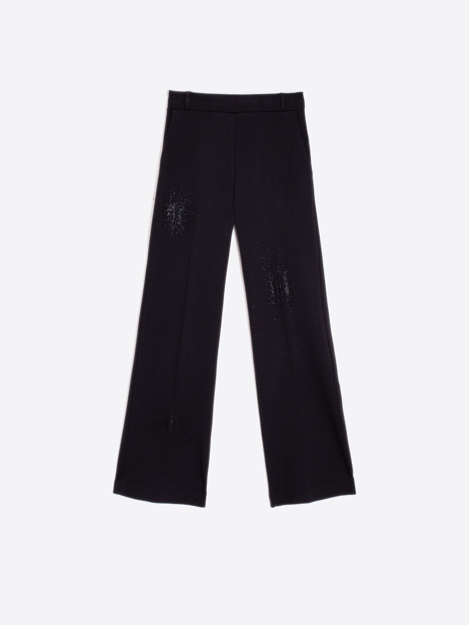 VILAGALLO BLACK JERSEY TROUSERS 31638 224