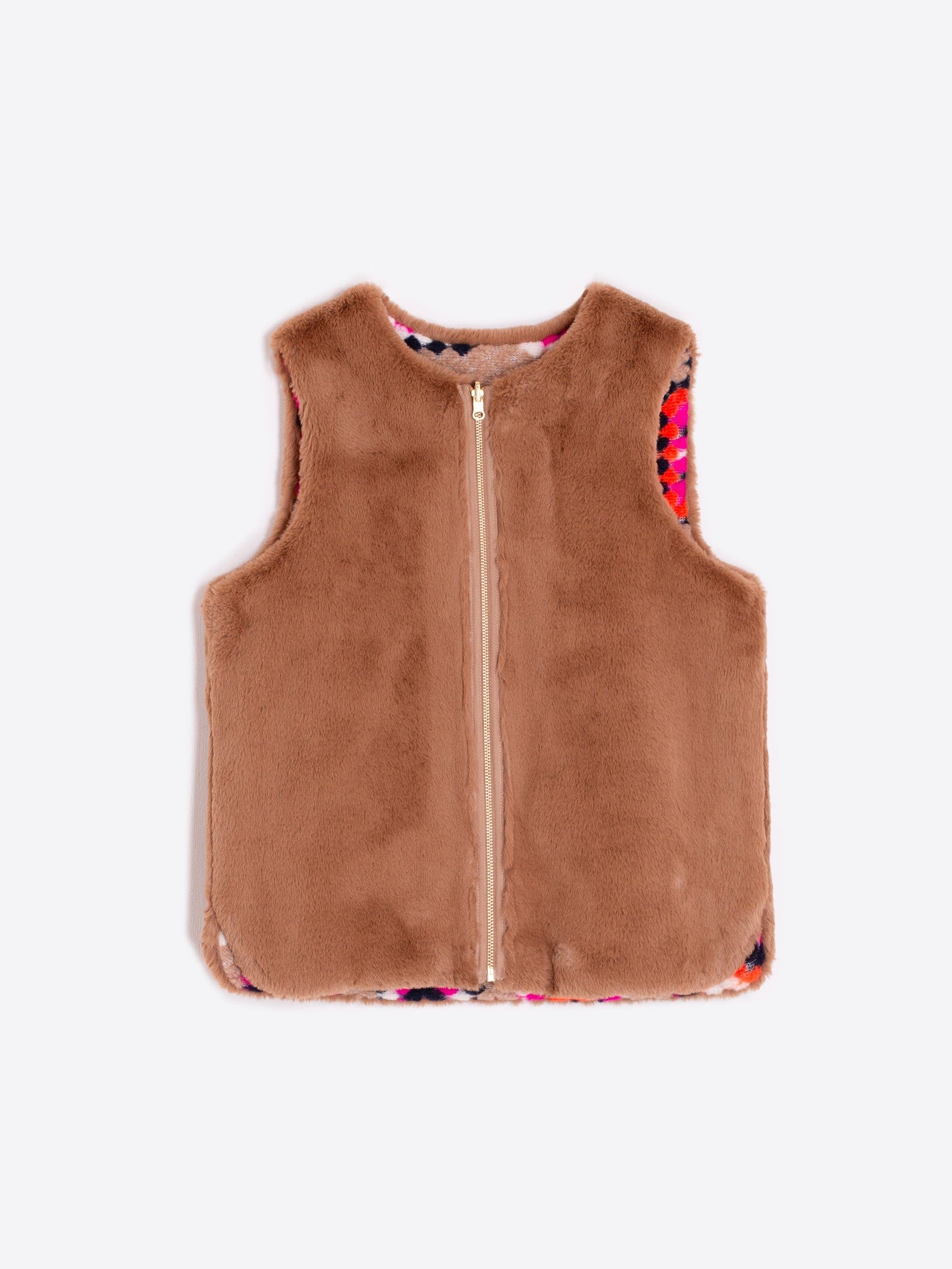 VILAGALLO TAN REVERSIBLE GILET 31832 224